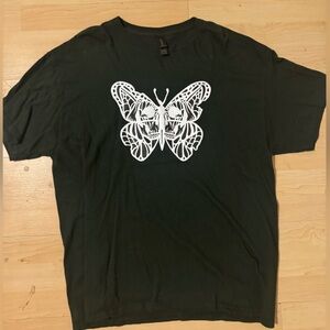 Dark Green Findlay Clothing/Hat Company T-Shirt with Butterfly Graphic- Limited